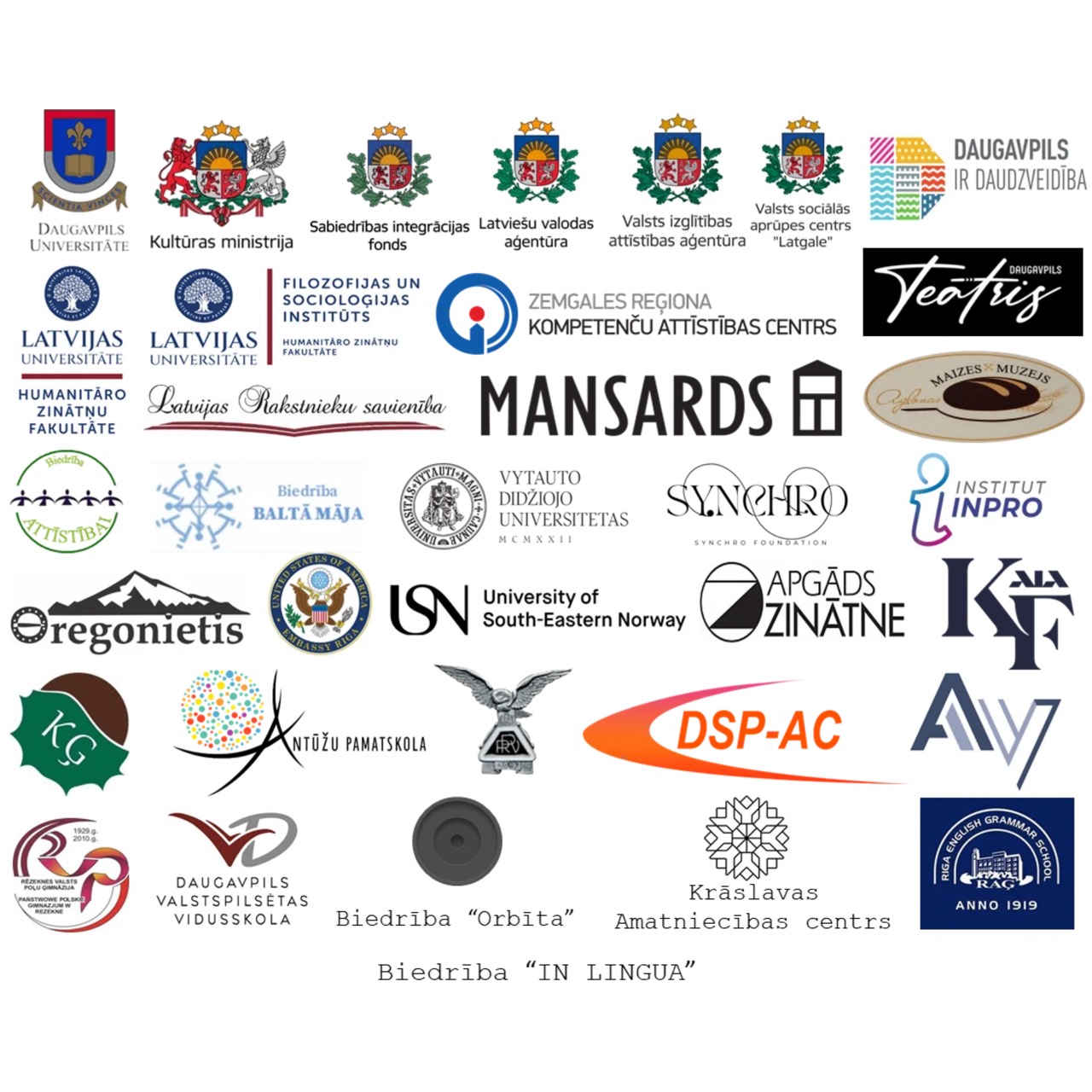 Intelekta parks sadarbības partneru logotipi
