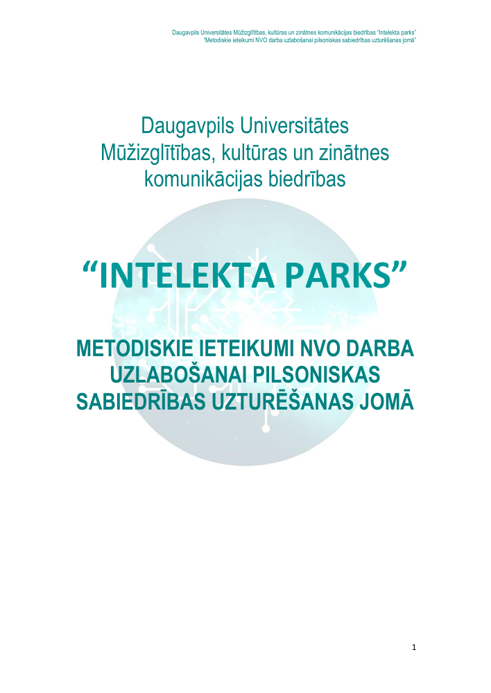Metodiskie ieteikumi NVO darba uzlabošanai — titullapa